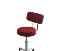 FJIXUO Housse de Dossier Chaise Ronde Bar, 2 Ensembles, Tout Compris, Tabouret Simple, Couverture arrière pivotante, Protection, décoration la Maison pour Chaise Haute Pivotante(Wine Red)