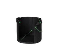 FJIXUO Lot de 5 Grands Sacs Culture Non tissés 30 à 100 gallons avec poignées, en Tissu résistant, for Fleurs, Arbres fruitiers et légumes pour Plantes, Fleurs(75 Gallon)