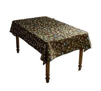 FJIXUO Nappe Pastorale Petite Nappe Basse fraîche littéraire rétro légère pour Salle À Manger,Anniversaire(Coffee Color,140x140(cm))
