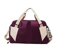 FJIXUO Sac de Sport étanche for Femme, Sac Yoga, Voyage, d'entraînement, bandoulière, Bagage, polochon pour La Forme Physique Et L'entraînement(Dark Purple)