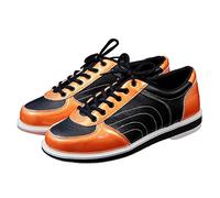 FJJLOVE Bols Chaussures, Vêtements décontractés Chaussures de Marche Respirant Non-Slip léger Bowling Formateurs en Cours Gym Chaussures de Sport Sport pour Femmes Hommes,Orange,43