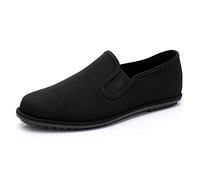 FJJLOVE Chaussures De Kung Fu Chaussures Martiales Chinoises Traditionnelles Pantoufles Douces Confortables Vieilles Chaussures De Tissu De Beijing,A,44