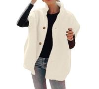 FJKVAVF Gilet sans manches en molleton thermique pour femmes Hiver Couleur unie Chaud Veste décontractée Gilet thermique Femme Ultra léger Gilet pour femmes Taille plus Gilet pour femmes 22-24 Noir