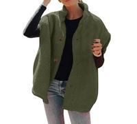 FJKVAVF Gilet sans manches en molleton thermique pour femmes Hiver Couleur unie Chaud Veste décontractée Gilet thermique Femme Ultra léger Gilet pour femmes Taille plus Gilet pour femmes 22-24 Noir