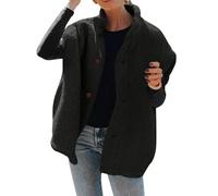 FJKVAVF Gilet sans manches en molleton thermique pour femmes Hiver Couleur unie Chaud Veste décontractée Gilet thermique Femme Ultra léger Gilet pour femmes Taille plus Gilet pour femmes 22-24 Noir
