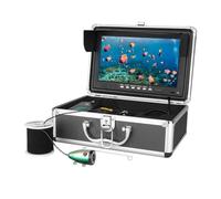 FJLKGDSP Caméra de pêche sous-Marine 10 Pouces 16 Go DVR HD 1280 * 720 écran 12 Lampes infrarouges 1080P 15M / 30M détecteur Poissons for la sur Glace en mer(30M Cable)