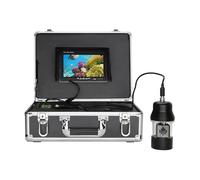 FJLKGDSP Caméra vidéo de pêche sous-Marine 9 Pouces DVR enregistreur 20 m détecteur Poissons IP68 étanche 38 LED caméra rotative à 360 degrés(F8300DB-2L-50M)