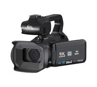 FJLKGDSP Caméscope Vintage Full 6K UHD 60 FPS for Diffusion en Direct Vlog 18X 64 MP Caméra vidéo AF Enregistreur numérique Écran Rotatif 4 Pouces(Only Camcorder)