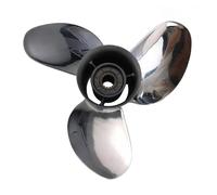 FJLKGDSP Hélice Hors-Bord Marine en Acier Inoxydable de 60 à 140 CV, 13 3/4 x, 7/8 15, 17, 14 19, 21, Dents(14X21 L)