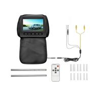 FJLKGDSP Moniteur Universel for Appui-tête de Voiture 7 Pouces, Oreiller Dossier siège, écran TFT, entrée AV, LCD, télécommande(708-BK-C-1PCS)