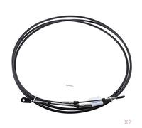 FJMQHU 2X Câble D'accélérateur Universel Noir pour Levier de Commande de Moteur de Bateau Marin