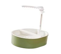 FJMQHU Bain Portable pour Perroquets, Qualité Supérieure, Automatique pour Oiseaux avec Débit d'eau Réglable pour Perruches Ondulées, Style A White Shower