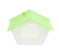 FJMQHU Bird Cage House Abri pour Oiseaux Nid Reproduction Moineaux Maisonnette Hamster Cachette en Plastique Boîte Cage Oiseaux Adaptée Aux Perroquets Rongeu, Blanc + Vert, S01