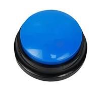 FJMQHU Bouton Parlant Enregistrable, Fabricant de Bruit, Jouet éducatif pour Enfants, Cadeaux Interactifs, Buzzers de Réponse 30S, Bouton Sonore, 8.8x4.2cm, bleu foncé