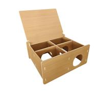 FJMQHU Cachette Tunnel en Bois pour Hamster, Cadeaux pour Animaux de Compagnie, Accessoires, Entretien Facile