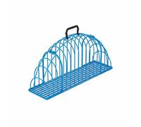 FJMQHU Cage de Toilettage pour Chat Cage Animaux Fer Résistant Accès Facile Poignée Solide Multifonction Utilisation Possible pour Bain Animal Visite Médicale, Bleu, XL