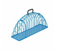 FJMQHU Cage de Toilettage pour Chat Cage Animaux Fer Résistant Accès Facile Poignée Solide Multifonction Utilisation Possible pour Bain Animal Visite Médicale, Bleu, XXL