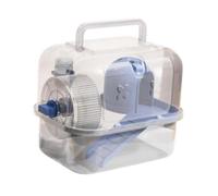 FJMQHU Cage de Transport pour Hamster, Cochon d'Inde, Transport de Petits Animaux de Compagnie, Cage de Sortie Portable et Respirante pour Hérisson, Rat, Bleu, Style A