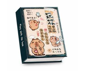 FJMQHU Cahier d’Activités Créatives, Capybara - Vert