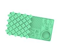 FJMQHU Développement des Compétences de Recherche de Nourriture avec Un Tapis d'alimentation et de Léchage en Silicone pour Chien, Vert