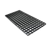FJMQHU Filtre de Séparation pour Aquarium, Compartiment Inférieur, Grille de Séparation, Couvercle Pratique, Installation Facile, Noir, 30x15x1.5cm