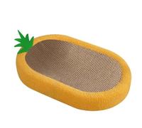 FJMQHU Griffoir Ovale Robuste pour Chat D'intérieur, Idéal pour Chatons, Chats de Petite, Moyenne et Grande Taille. Protection et éducation Optimales. Co, Forme D'ananas