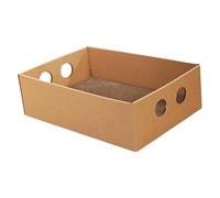 FJMQHU Griffoir pour Chat en Carton Ondulé, Accessoire Pratique pour Entretenir Ses Griffes et Dormir.