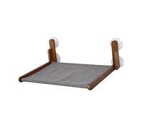 FJMQHU Hamac pour Chat Hamac Fenêtre Perchoir Lit Fenêtre avec Ventouses en Bois et Toile Pliable pour Chat Repos Convient à la Fenêtre