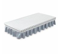FJMQHU Housse machine à coudre pour machine à coudre, protection anti-poussière et imperméable, motif à carrea morne , Carreaux bleus - jupe unie , 43cm*84cm+jupe 15cm