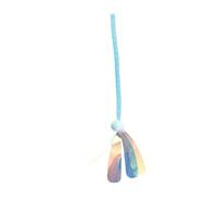 FJMQHU Jouet Chat Balle Queue Longue Jouet Interactif pour Chaton et Chat Adulte Mobile avec Queue Corde en PP pour Activité Physique Convient pour Maison Ca, Bleu