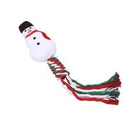 FJMQHU Jouets de Noël pour Chiens, Jouets en Corde pour Chiens, Accessoires Multifonctionnels pour Animaux de Compagnie, Jouets pour Animaux, Bonhomme de Neige