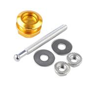 FJMQHU Kit de Bouton de Déverrouillage Rapide en Aluminium pour Capot de Capot à Bouton-Poussoir Universel, Accessoire de Modification Compatible avec Une Ut, Jaune