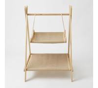 FJMQHU Lit Repos en Bois pour Chat - lit surélevé pour Chat et Panier Chat - hamac Chat fenetre, Hamac Double en sisal