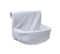 FJMQHU Lit Suspendu pour Chat, Hamac Pliable pour Chat, Coussin Moelleux pour Bronzer et Se Détendre, à Fixer Près d'une Fenêtre, sous Un Chauffage, Gris