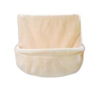FJMQHU Lit Suspendu pour Chat, Hamac Pliable pour Chat, Coussin Moelleux pour Bronzer et Se Détendre, à Fixer Près d'une Fenêtre, sous Un Chauffage, Beige