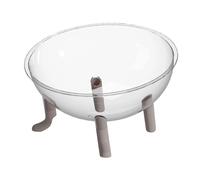 FJMQHU Niche pour Chat en Acrylique, Nid de Couchage pour Chaton, Meuble surélevé Portable, Accessoires pour Animaux, Gamelle pour Jouets, Gris