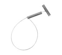 FJMQHU Outil de Capture d'animaux Portable à Câble Métallique et Boucle Réglable, Compact, pour La Manipulation des Porcs et des Chiens D'élevage, Argent