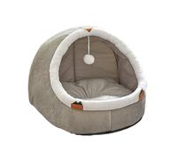 FJMQHU Panier pour Animaux de Compagnie à Motifs de Dessins Animés, Tente pour Animaux de Compagnie, Semi-fermé, Espace de Couchage Doux avec Balle Jouet, Pa, B, L