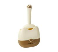 FJMQHU Pelle à Litière Robuste avec Support et Tamis Efficace pour Le Déchets et Un Nettoyage Rapide. Convient Aux Chatons et Aux Chats Adultes, Jaune