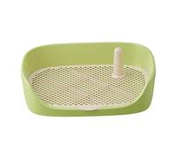 FJMQHU Plateau d'apprentissage pour Chien, Bac à Litière, Accessoires pour Animaux, Tapis d'apprentissage Facile, Vert 40x30x11cm