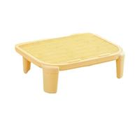 FJMQHU Rampe pour Litière Tapis Attrape-granulés Pédale D'Accès Marchepied à Double Couche Amovible Adapté pour Maintenir L'Hygiène Autour de La Caisse à Lit, Jaune