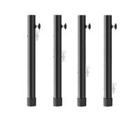 FJMQHU Rehausseur de Pied de Table Extension Réglable Structure Solide Embout Caoutchouc Finition Noire Anti-Rouille Adapté Atelier Bureau Extérieur, 44CM, Style A 4PCS