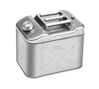 FJMQHU Réservoir de Carburant Bidon Stockage Eau Essence Acier Inoxydable Capacité Importante Manipulation Facilitée Adapté Au Camping Déplacement Stockage M, 20l