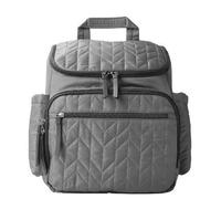 FJMQHU Sac à Dos Isotherme Matelassé, Gris | Panneaux matelassés, Sac refroidissement, Visites chez amis, Pour parents voyageurs