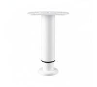 FJMQHU Support de Lit Réglable Pied Central pour Cadre de Lit avec Base Antidérapante en Acier Résistant Conçu pour la Stabilité Adapté pour Chambre Adulte Enfant, Blanc, 15-27cm