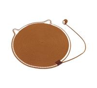 FJMQHU Tapis Griffoir Chat Griffoir Horizontal Corde de Coton Pad de Grattage Jouet pour Claws Protection Mobilier Adapté pour Chats D'Intérieur Déco, Kaki