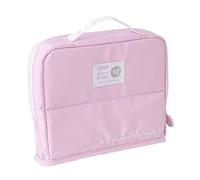 FJMQHU Trousse à Crayons, Pochette à Stylos, étui à Fournitures Scolaires, Sac Portable et Léger En PVC avec Fond Texturé pour L'école, Le Travail, La Ma, Rose