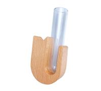 FJMQHU Vase à Moustaches de Chat Souvenir Rangement Poil Animaux Médaille Poil Chat Création en Bois et Verre Approprié Mémorisation Cadeau Chat Taille, Color A