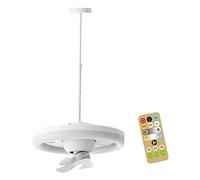 FJMQHU Ventilateur de Plafond avec Lumière Ventilateur Plafond LED Lampe Plafond Télécommande Installation Simple Matériau Solide Basse Consommation Adapté, 60W avec tige de 0,5 m
