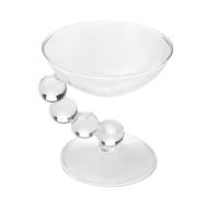 FJMQHU Verre, Porte-glace pour Petits-déjeuners et Goûters, Clair